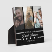 Klassischer Minimalistischer Schwarz-weißer bester Fotoplatte (Vorderseite)