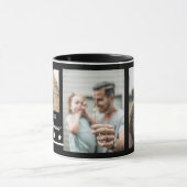 Klassischer Minimalistischer Schwarz-weißer bester Tasse (Zentrum)