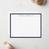 Klassischer Minimalistischer Single Mitteilungskarte (Vorderseite/Rückseite Beispiel)