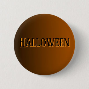 Klassischer minimalistischer Terrakotta-Halloween- Button