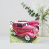 Klassischer Miniwagen Postkarte (Stehend Vorderseite)