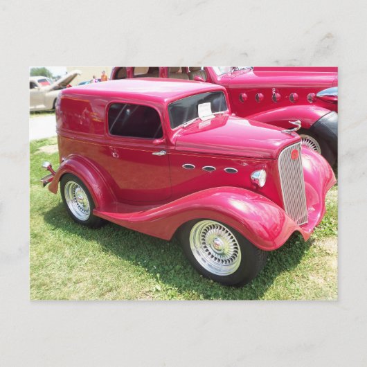 Klassischer Miniwagen Postkarte (Vorderseite)