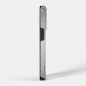 Klassischer Mit Monogramm Silver Dripped Glitzer iPhone Hülle (Rechte Seite)