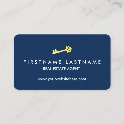 Klassischer moderner Grundstücksmakler Visitenkarte (Vorderseite)