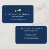 Klassischer moderner Grundstücksmakler Visitenkarte (Vorne/Hinten)