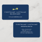 Klassischer moderner Grundstücksmakler Visitenkarte (Vorne/Hinten)