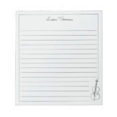 Klassischer moderner Violinkonzern Notizblock (Vorderseite)