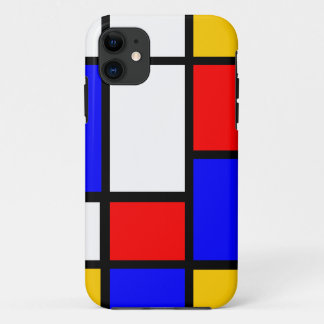 Klassischer Mondrian iPhone 11 Hülle