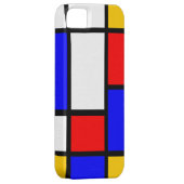 Klassischer Mondrian Case-Mate iPhone Hülle (Rückseite/rechts)