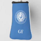 Klassischer Monogramm-Individuelle Name Blau Golf Headcover (Rotieren 90)