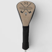 Klassischer Monogramm-Initialname Golf Headcover (Vorderseite)