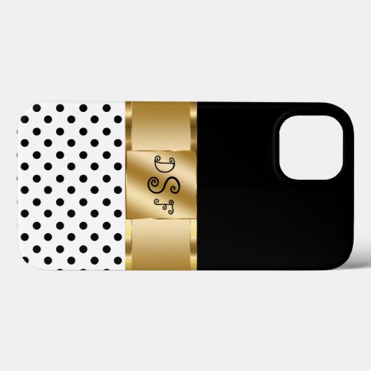 Klassischer Monogramm-Stil Case-Mate iPhone Hülle (Rückseite (Horizontal))