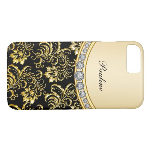 Klassischer Monogramm-Stil Case-Mate iPhone Hülle (Rückseite (Horizontal))