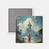 Klassischer Monster-Cartoon Magnet (Vorderseite/Rückseite)