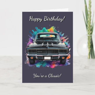 Klassischer Mopar Muscle Car Geburtstag Karte