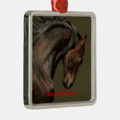 Klassischer MorganStallion Ornament Aus Metall (Rechts)