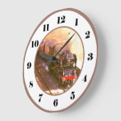 Klassischer Motor, 60163 Tornado. Antiquiert. Große Wanduhr (Winkel)