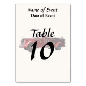 Klassischer Motor Tischnummer (Vorderseite)