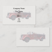 Klassischer Motor Visitenkarte (Vorne/Hinten)