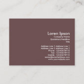 Klassischer Motorrad-Motor, Mini-Fotokarte Visitenkarte (Rückseite)