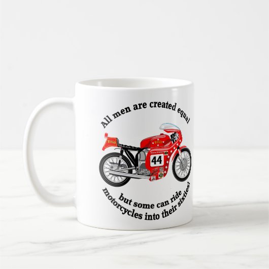 Klassischer Motorradbecher Kaffeetasse (Links)
