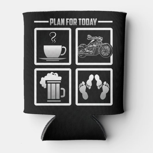 Klassischer Motorradfahrerplan für den heutigen Ka Dosenkühler (Vorderseite)