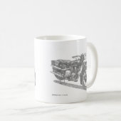 Klassischer Motorradkalender (britischer Klassiker Kaffeetasse (VorderseiteRechts)