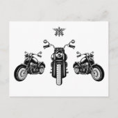 Klassischer Motorradmechaniker Postkarte (Vorderseite)