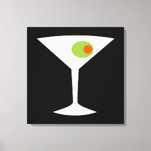 Klassischer Movie Martini Stretchleinwand (größer) Leinwanddruck