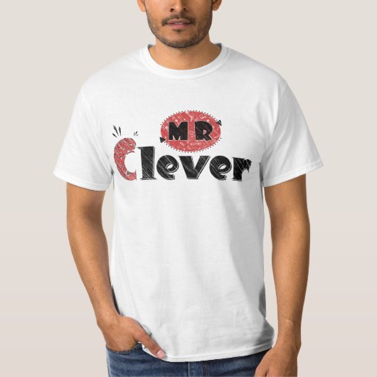 klassischer Mr. clever T-Shirt (Vorderseite)