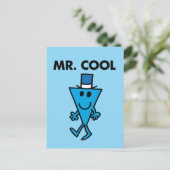Klassischer Mr. Cool Pose Postkarte (Stehend Vorderseite)