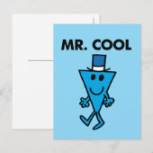 Klassischer Mr. Cool Pose Postkarte (Vorne/Hinten)