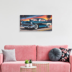 Klassischer Muscle Car 1956 Leinwanddruck