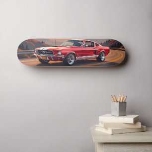 Klassischer Muscle Car 1967 Skateboard