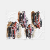 Klassischer Muscle Car Fleecedecke (Vorderseite (Horizontal))