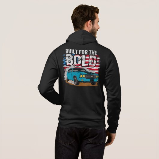 Klassischer Muscle-Car Hoodie (Schwarz voll)