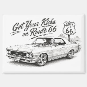 Klassischer Muscle-Car-Magnet Magnet