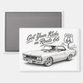 Klassischer Muscle-Car-Magnet Magnet (Vorderseite/Rückseite)