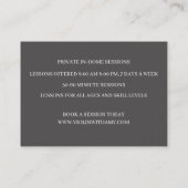 Klassischer Musiker/Musikladen Schwarze Geige Visitenkarte (Rückseite)