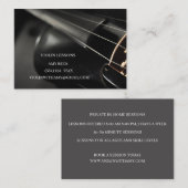 Klassischer Musiker/Musikladen Schwarze Geige Visitenkarte (Vorne/Hinten)