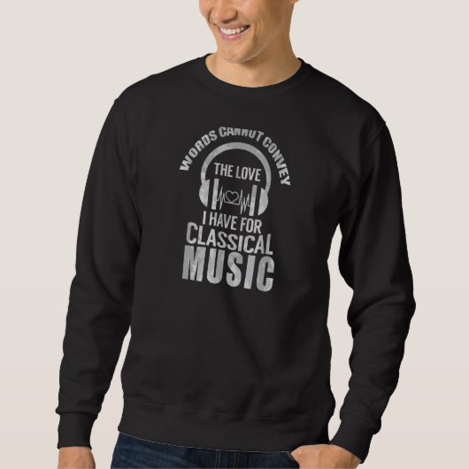 Klassischer Musikkomponist für Violine Mp Sweatshirt (Vorderseite)