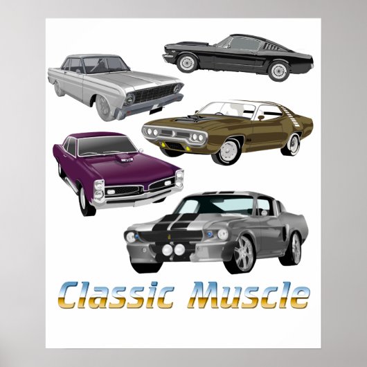 klassischer Muskel Poster (Vorne)