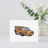 Klassischer Muskelkarosseriebauer - Cartoon wählen Postkarte (Stehend Vorderseite)