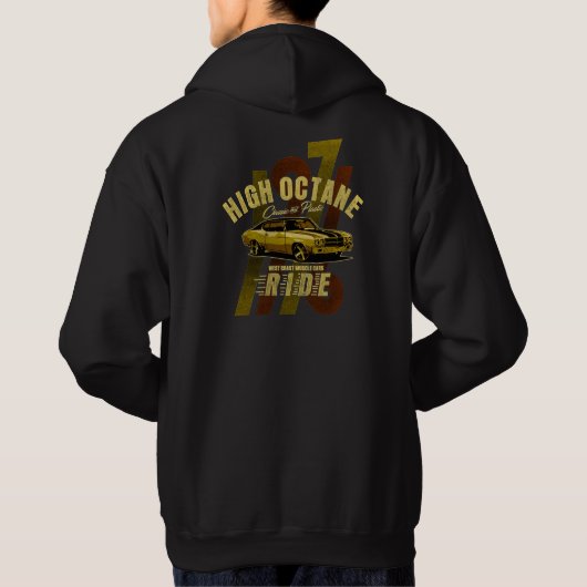Klassischer Muskelwagen 1971 Hoodie (Rückseite)