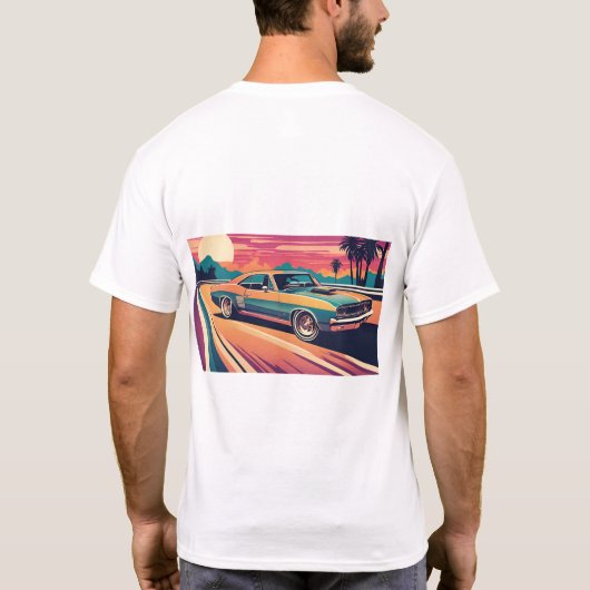 Klassischer Muskelwagen 60 T-Shirt (Rückseite)