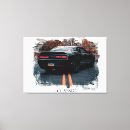 *~* Klassischer Muskelwagen Antiker alter Leinwanddruck