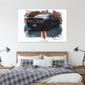 *~* Klassischer Muskelwagen Antiker alter Leinwanddruck (Insitu (Schlafzimmer))