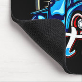 Klassischer Muskelwagen des blauen Frisierten Auto Mousepad (Ecke)