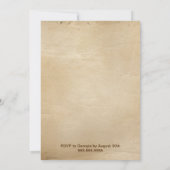 Klassischer Muskelwagen, einfach 50 Geburtstag Einladung (Rückseite)