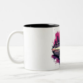 Klassischer Mustang-Kaffeebecher Zweifarbige Tasse
